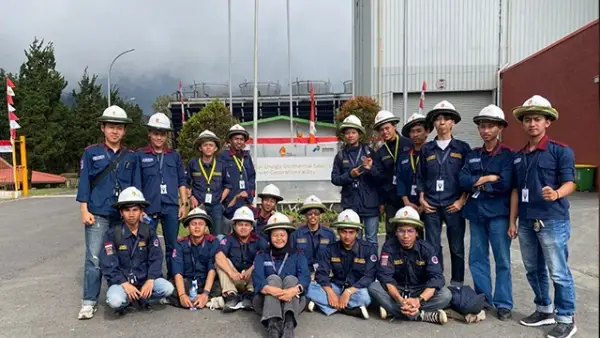 Himpunan Mahasiswa Mesin Nusa Putra University melakukan kunjungan industri ke perusahaan pengelola energi di kawasan TNGHS. | Foto: Istimewa