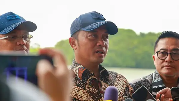 Menteri Sekretaris Negara Prasetyo Hadi saat diwawancari oleh media saat gladi kotor persiapan HUT Ke-80 RI di Istana. (Sumber : Instagram/@prasetyo_hadi28).
