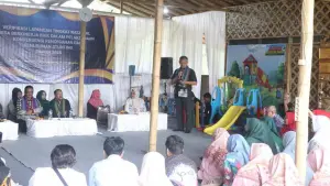 Kegiatan verifikasi lapangan lomba Desa Berkinerja Baik (DBB) pelaksanaan konvergensi pencegahan dan penurunan stunting tahun 2025 di Stunting Education Centre (SEC) Desa Purwasari, Kamis (28/8/2025) | Foto : Dokpim