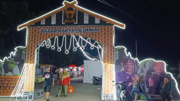 Pasar Rakyat dan UMKM di Palabuharatu dalam rangka Hari Jadi Kabupaten Sukabumi ke-155 | Foto : Dokpim