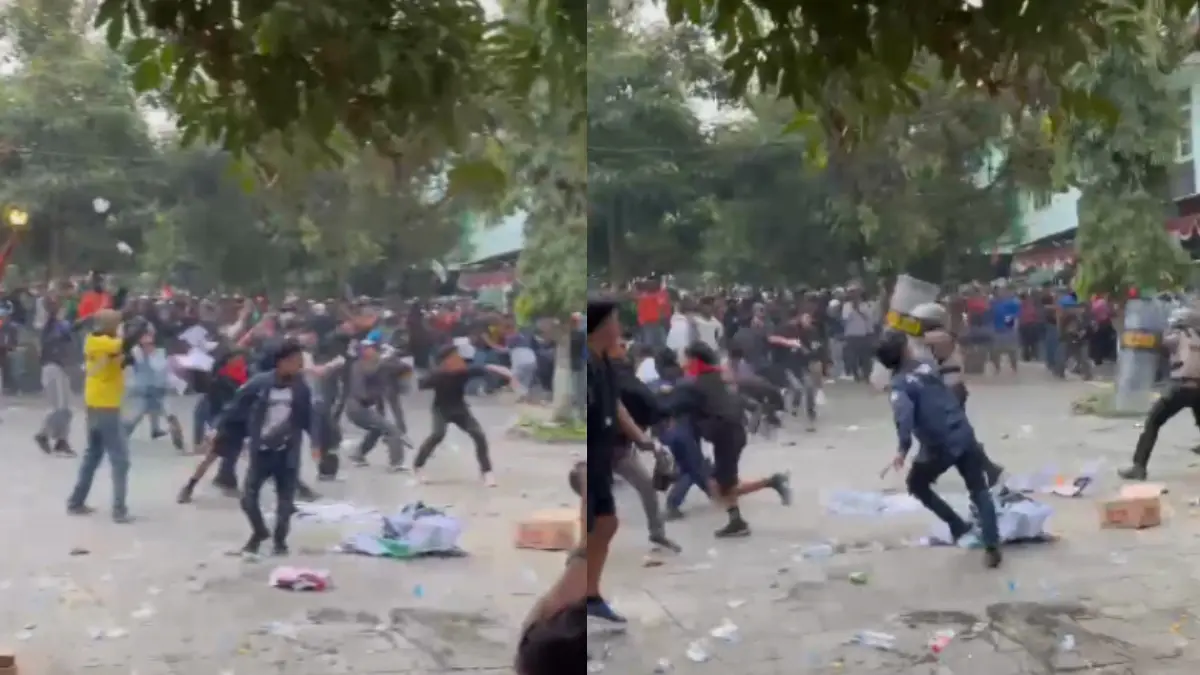 Demonstran Diamankan, Kondisi Pasca Ricuh Aksi 1 September di DPRD Kota Sukabumi