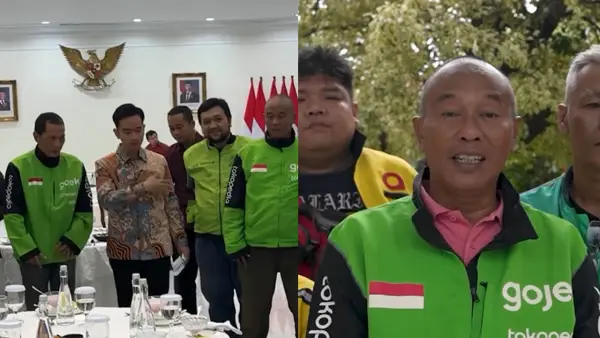 Mohamad Rahman Tohir atau yang akrab disapa Cang Rahman berjaket Gojek yang bertemu dengan Wapres Gibran adalah mitra aktif sejak 2015 | Foto : @Setwapres.ri