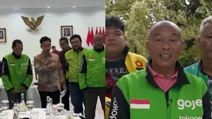 Mohamad Rahman Tohir atau yang akrab disapa Cang Rahman berjaket Gojek yang bertemu dengan Wapres Gibran adalah mitra aktif sejak 2015 | Foto : @Setwapres.ri