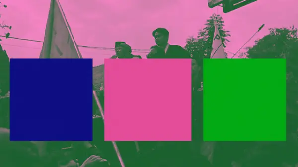 Resistance Blue, Brave Pink, dan Hero Green hadir bukan sekadar warna, melainkan simbol perlawanan dan keberanian rakyat yang terus menggema. (Sumber : Turangga Sukabumiupdate.com/Istimewa).
