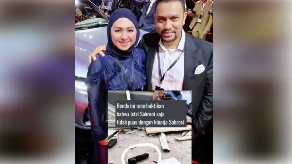 Konten viral yang soal alat bantu seks dan anggota DPR RI Ahmad Sahroni (Sumber: facebook)