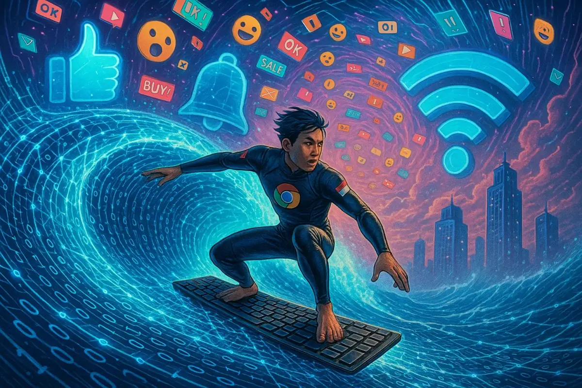 Dari Surfing, Browsing hingga Scrolling: Evolusi Istilah Jelajah Internet dalam 3 Dekade