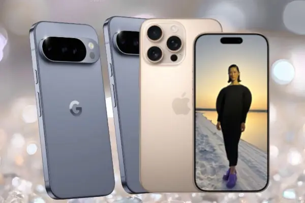 Pertarungan sengit di dunia kamera smartphone! iPhone 16 Pro Max, sang jawara dari Apple, berhadapan dengan Google Pixel 10 yang lebih terjangkau (Sumber: Apple.com/Store.Google)
