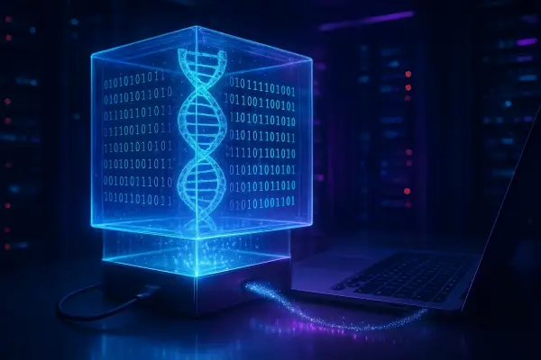Masa Depan Penyimpanan Data: Dari USB-C hingga penyimpanan berbasis DNA, yang ada dalam Fiksi kini semakin dekat dengan kenyataan! (Sumber : AI: ChatGPt)