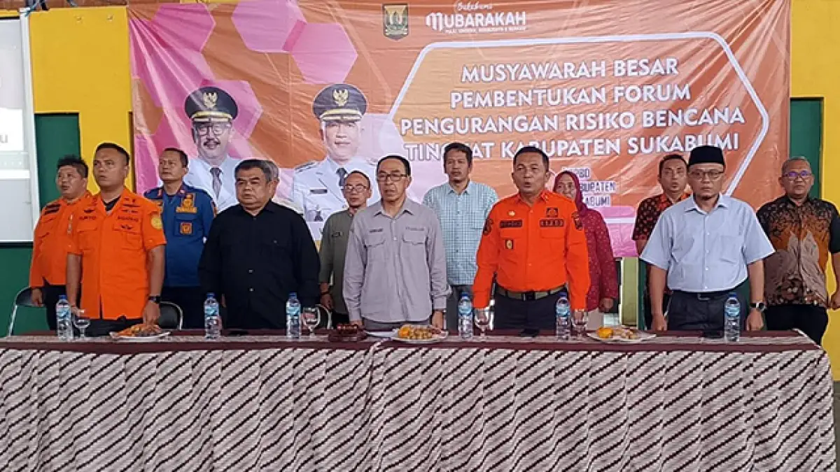 Kolaborasi Mitigasi, BPBD Sukabumi Resmikan Forum Pengurangan Risiko Bencana