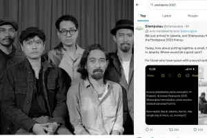 Sukatani, Rebellion Rose, dan Silampukau secara tegas membatalkan penampilan mereka pada hari kedua Pestapora sebagai bentuk penolakan terhadap keterlibatan PT Freeport Indonesia sebagai sponsor. (Sumber: Silampukau/X)