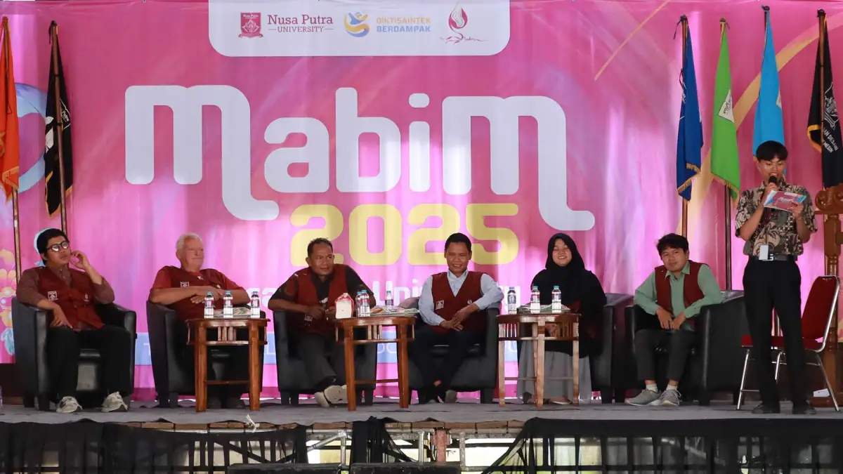 Nusa Putra University Sambut Mahasiswa Baru Lewat MABIM 2025 Bertema Perjalanan Waktu