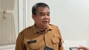 Jujun Juaeni ditunjuk jadi Plt Kepala Satpol PP Kabupaten Sukabumi. (Sumber : SU/Turangga Anom)