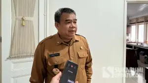 Plt Kepala Disnakertrans Kabupaten Sukabumi, Jujun Juaeni. (Sumber Foto: SU/Turangga Anom)