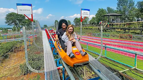 Mountain Coaster, sensasi uniknya wahana baru di Goalpara Tea Park. (Sumber : Dok Goalpara Tea Park.).
