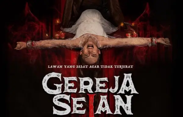 Poster film Gereja Setan. Film horor yang diangkat dari kisah nyata Mongol Stres (Sumber : X/@FilmIndoSource)