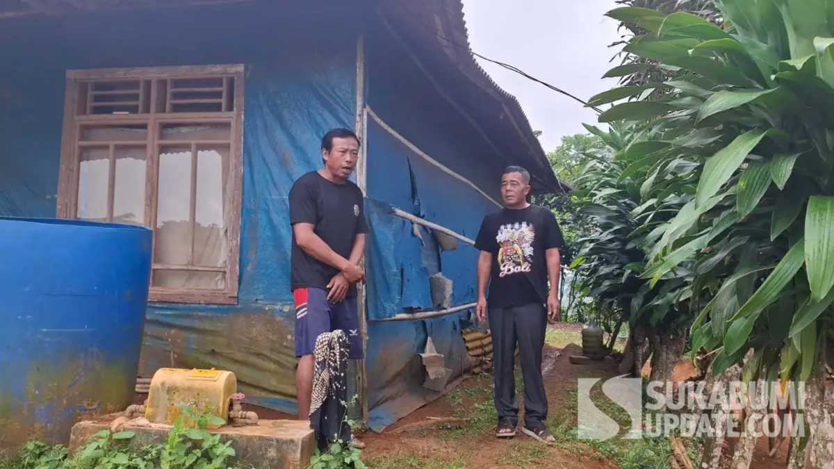 Dewan Paoji Tinjau Warga Korban Longsor Sukabumi yang Belasan Tahun Hidup di Rumah Terpal