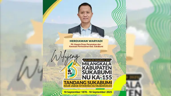 Plt Kepala Disperkim Kabupaten Sukabumi, Herdiawan Waryadi. (Sumber : Istimewa.).
