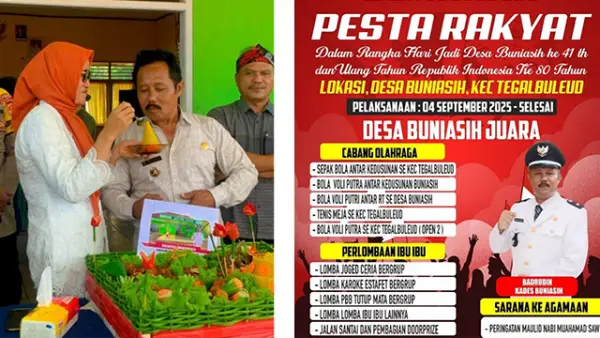 Potret suasana keceriaan dalam rangka memperingati Hari Ulang Tahun (HUT) ke-41 Desa Buniasih, Kecamatan Tegalbuleud, Kabupaten Sukabumi. (Sumber : Dok Pemdes Buniasih).