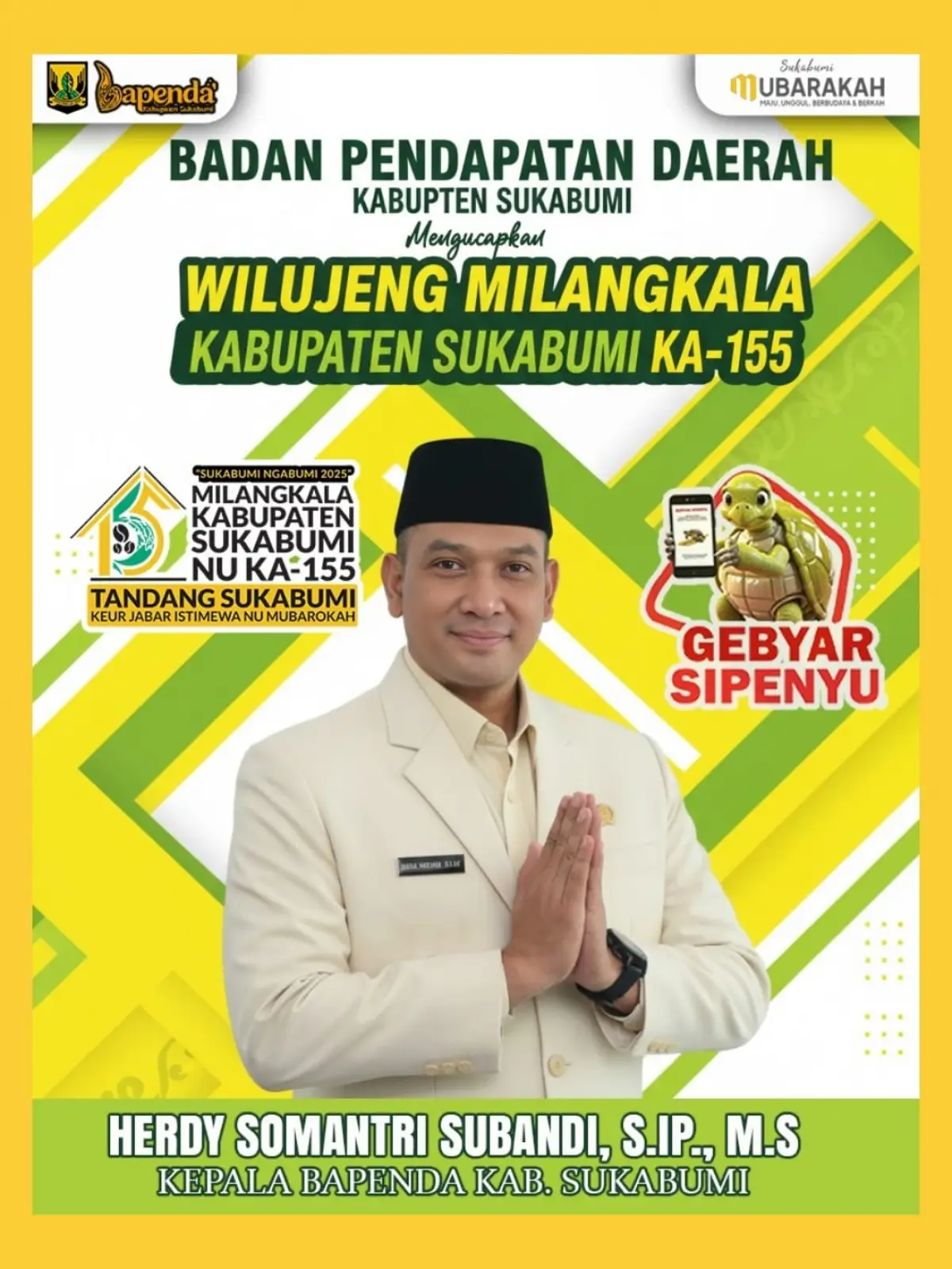 Kepala Bapenda Kabupaten Sukabumi Herdy Somantri.