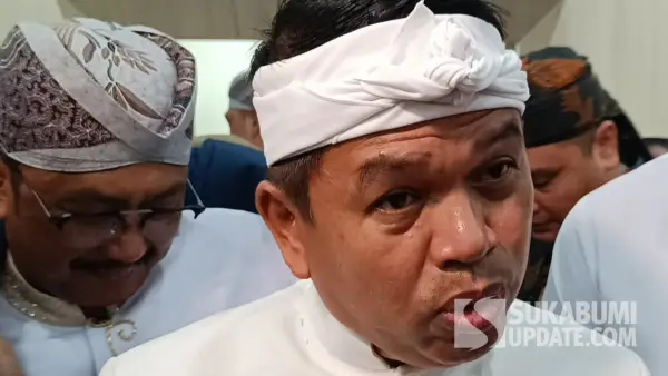 Gubernur Jawa Barat Dedi Mulyadi usai Rapat Paripurna DPRD dalam rangka Peringatan Hari Jadi Kabupaten Sukabumi (Sumber: sukabumiupdate)