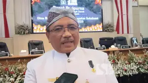 Kepala Dinas PU Kabupaten Sukabumi, Dede Rukaya. (Sumber : SU/Ilyas).