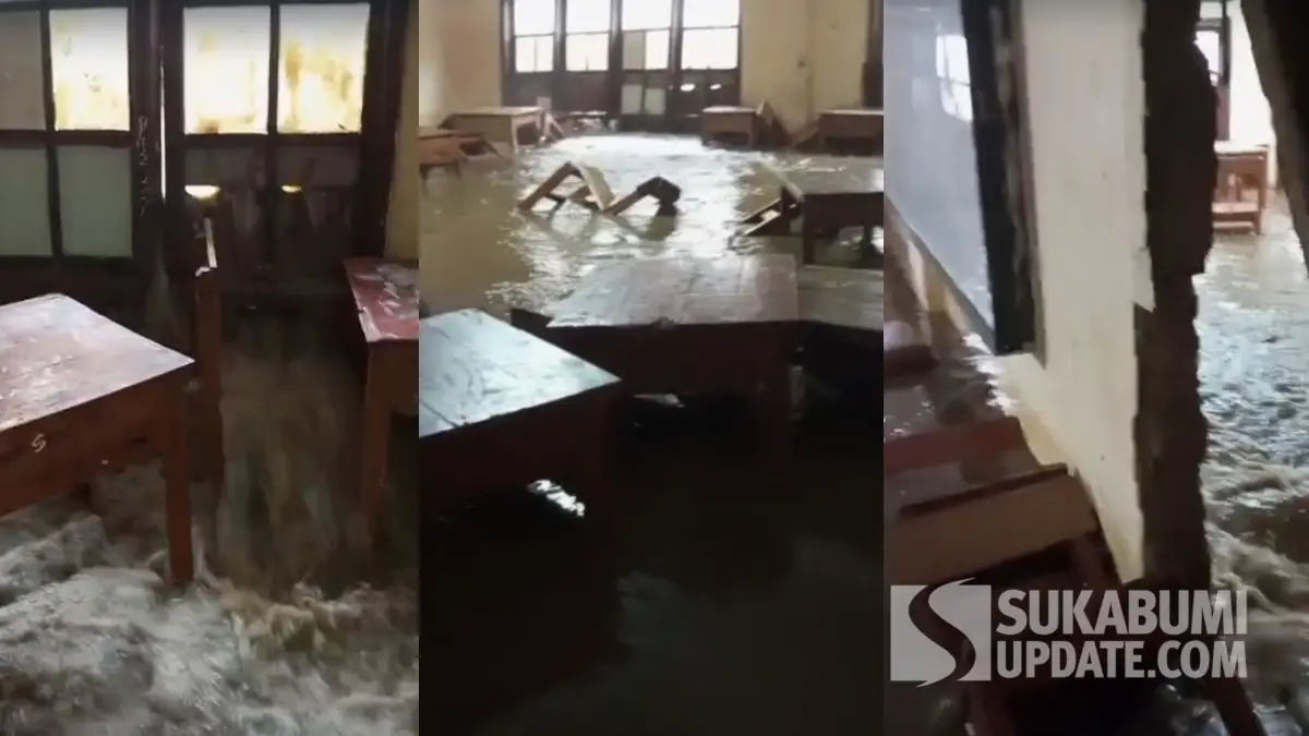 Banjir Rusak Sekolah dan Rumah di Cibolangkaler Sukabumi, BPBD: Limpasan Proyek Tol Bocimi