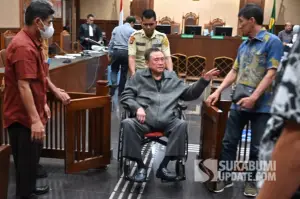 Adjie, pemilik lama PT Jembatan Nusantara, memberikan kesaksian  dalam sidang lanjutan kasus akuisisi perusahaan tersebut oleh PT ASDP Ferry  Indonesia, Kamis 11/09/2025 (Sumber : Istimewa)