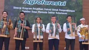 Launching program Pelatihan Vokasi bidang Agroforestri di KBB. (Sumber Foto: Biro Adpim Jabar)