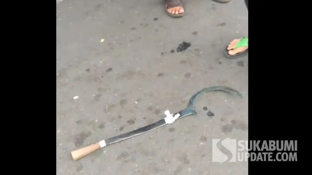 Tawuran Pelajar Pecah di Jalan Otista Sukabumi, Sajam Terjatuh Saat Dibubarkan Warga