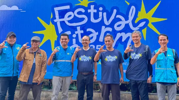 PT PLN Indonesia Power UBP Jabar 2 Pelabuhan Ratu di Festival Citarum 2025 Sabtu, 13 September 2025, di Yayasan Bening Saguling, Desa Cihampelas, Kecamatan Cihampelas, Kabupaten Bandung Barat. (Sumber: dok pln ip)
