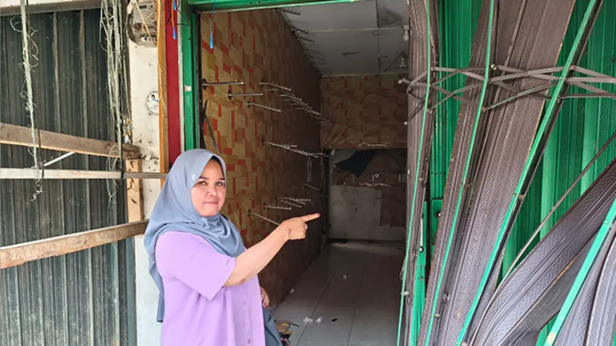 Penjarahan Dibalik Kebakaran di Pasar Surade Sukabumi? Toko Pakaian Dibobol, Uang Rp13 Juta Hilang