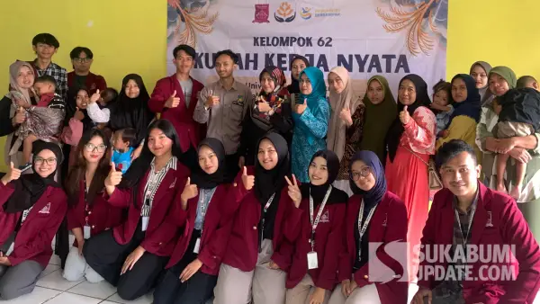 Mahasiswa KKN Universitas Nusa Putra Kelompok 62 saat menggelar Seminar di Desa Nankakoneng, Kecamatan Cikidang, Kabupaten Sukabumi. jumat (30/8/2025). (Sumber: Dok: NPU)
