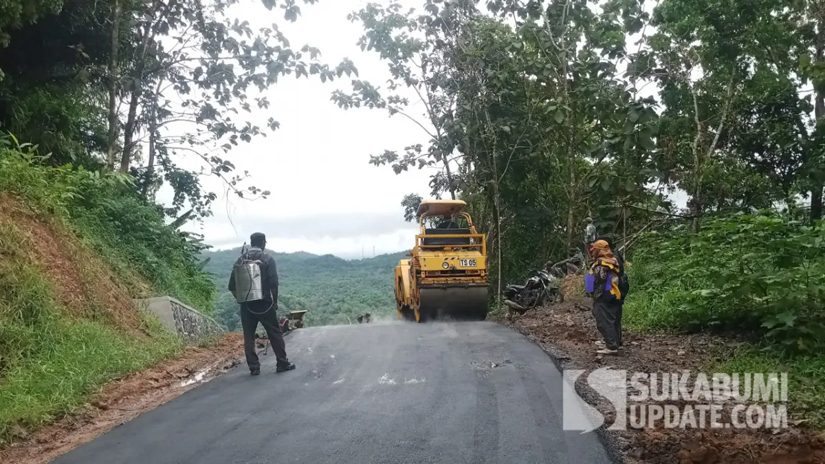 Jalan Sagaranten Ancur, Jalan Cikaso-Ciguyang Rampung, PU Sukabumi Harap Aktivitas Warga Kembali Normal