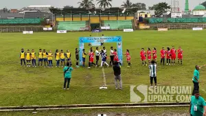 Turnamen Piala Putri Nusantara II 2025 di Stadion Korpri Cisaat Kabupaten Sukabumi. (Sumber Foto: SU/Turangga Anom)
