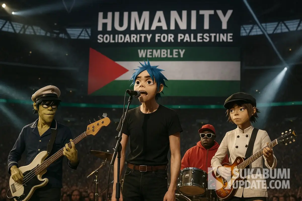 Gorillaz Dari Avatar Virtual Menjadi Suara Kemanusiaan di Panggung Dunia
