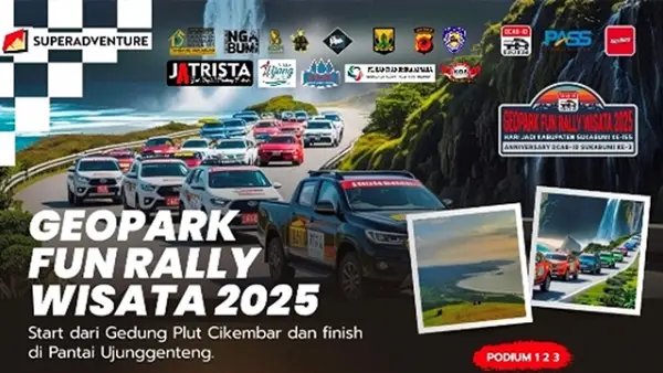Geopark Fun Rally Wisata 2025 akan digelar pada Sabtu, 25 Oktober 2025. (Sumber : racing4.net).