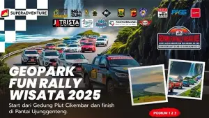 Geopark Fun Rally Wisata 2025 akan digelar pada Sabtu, 25 Oktober 2025. (Sumber : racing4.net).