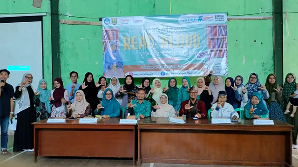 TBM Macatongsir Gelar Workshop Read Aloud Membaca Nyaring di Sukaraja Sukabumi