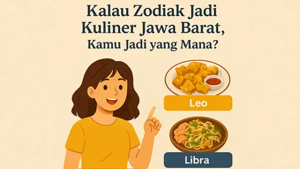 Ilustrasi - Seru! Tebak Kuliner Jawa Barat yang Pas dengan Zodiakmu. (Sumber : AI/ChatGPT).
