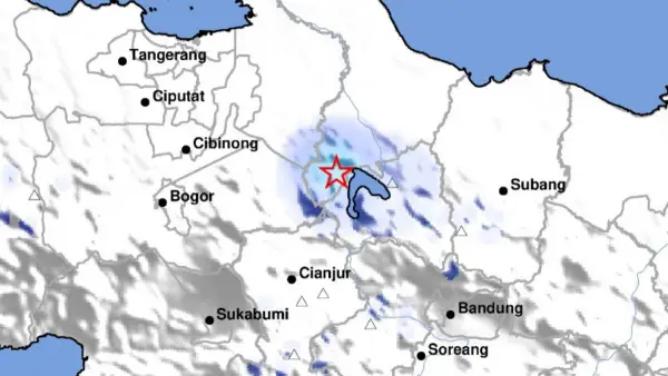 Episentrum gempa dangkal guncang wilayah Karawang Jabar (Sumber: BMKG)