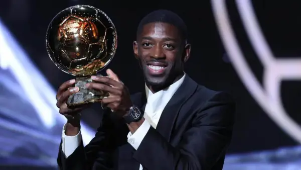 Ousmane Dembele sukses meraih penghargaan Ballon dOr tahun 2025, ia mengungguli Lamine Yamal dan Vitinha. (Sumber: Web/uefa.com)