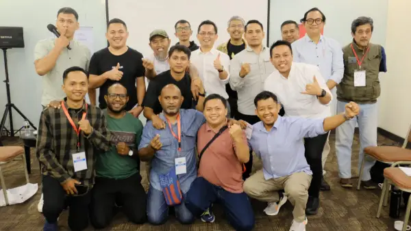 14 media lokal dari sejumlah daerah di Indonesia dalam program IMA 2.0 teras.id (Sumber: dok IMA)