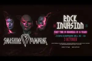 The Smashing Pumpkins, kembali ke Jakarta dalam rangkaian tur bertajuk "Rock Invasion 2025", yang dijadwalkan akan mengguncang Hall A2 & A3, JIEXPO Kemayoran pada Jumat, 3 Oktober 2025. (Sumber: thesmashingpumpkinsjkt)