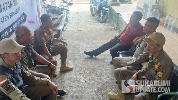 Satpol-PP Kabupaten Sukabumi dalam rangka memperkuat koordinasi dengan petugas di wilayah (Sumber: Dok Satpol PP)