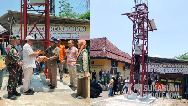 Uji coba sirinie peringatan bencana tsunami di Palabuhanratu Sukabumi. Kamis (25/9/2025) (Sumber: Dok: BPBD)