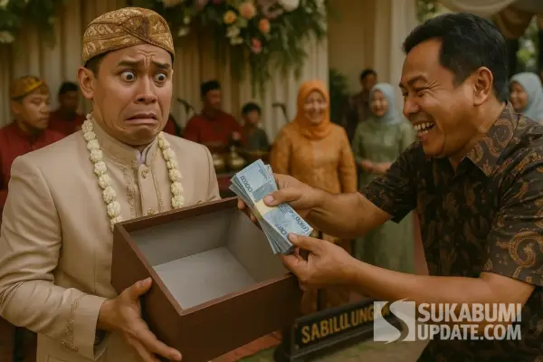 Sebutan Lagu Termahal adalah metafora jenaka netizen merujuk pada tingginya biaya hajatan yang menyertai pemutaran musiknya, bukti unik bagaimana mahakrya Mang Koko berinteraksi dengan budaya digital (ilustrasi gambar: ChatGPT)