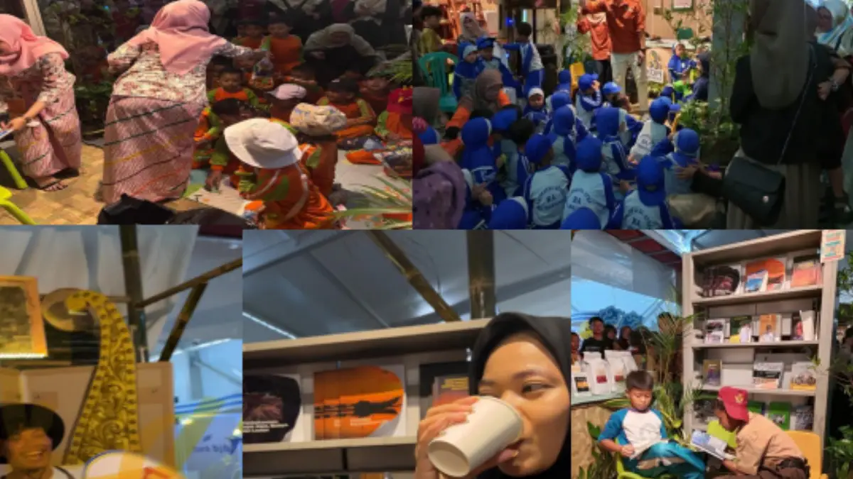 Beragam kegiatan di Stand Dinas Arsip dan Perpustakaan pada pemarean HJKS Kabupaten Sukabumi