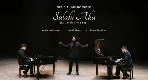 Official Music Video Lagu Salahi Aku (Ku Jatuh Cinta Lagi) Remake Yovie Widianto, Andi Rianto, dan Rony Parulian (Sumber : Youtube /@Yovie Widianto)