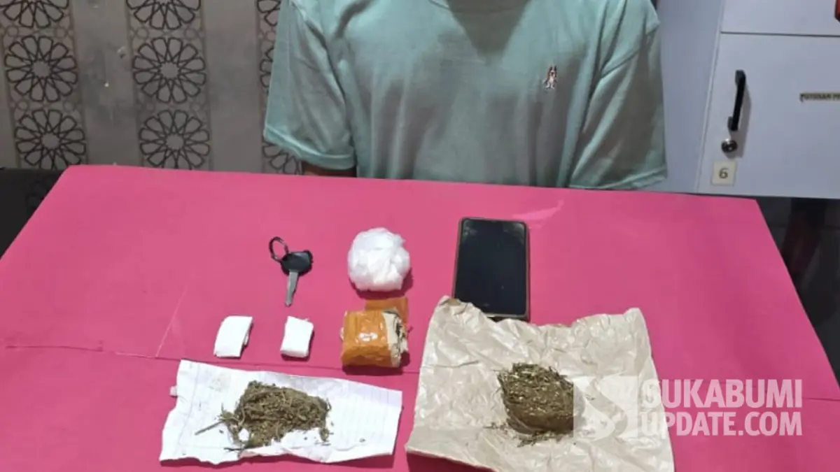 Pengedar Narkoba Asal Warudoyong Sukabumi Diamankan Berikut 68 Gram Ganja Kering Siap Edar