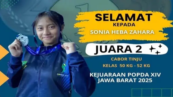 Sonia Heba Zahara, atlet tinju putri Kota Sukabumi | Foto : Dok. Disporapar